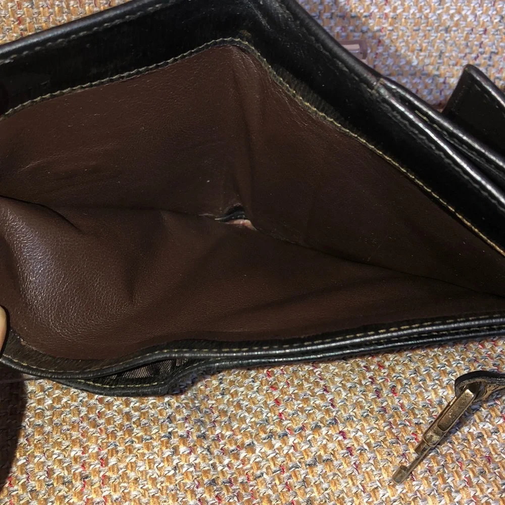 GUCCI Black Leather Jackie Trifold Wallet Vintage